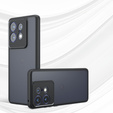 Θήκη για Motorola Edge 50 Pro 5G, Fusion Hybrid, με προστασία κάμερας, διαφανής / μαύρη