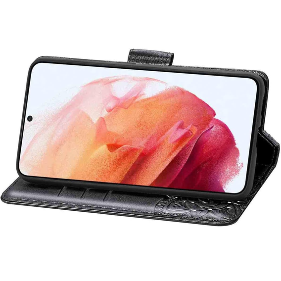Θήκη με πτερύγιο για Realme 12 Pro 5G / 12 Pro+ 5G, Butterfly, μαύρη