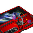 θωρακισμένη θήκη για Samsung Galaxy Z Fold 4 5G, Nox Case Ring, κόκκινη