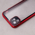 θήκη για το iPhone 11, Magnetic Dual Glass, κόκκινη