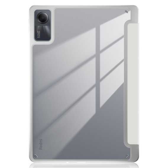 Θήκη για Xiaomi Redmi Pad SE 11", Smartcase Hybrid, με χώρο για γραφίδα, λευκή