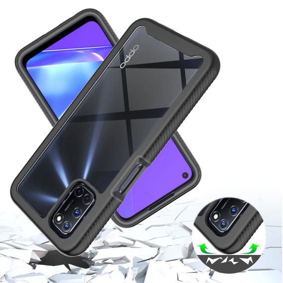 Θήκη για OPPO A52/A72/A92, Shockproof, με μεμβράνη, μπλε