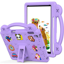 Παιδική θήκη για iPad 9.7" 2018/2017 (6/5 gen.) / Pro 9.7" 2016, Cute Patterns, με βάση, μωβ