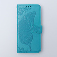 Θήκη με πτερύγιο για Xiaomi 13T / 13T Pro, Butterfly, μπλε