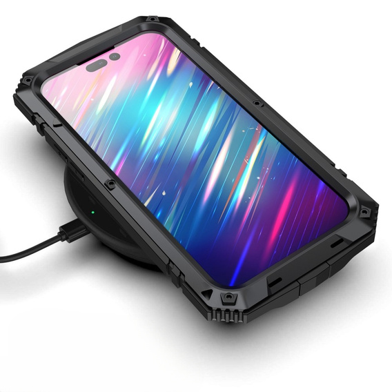 Θήκη για iPhone 14 Pro, R-JUST, θωρακισμένη, μαύρη