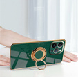 Θήκη για iPhone 14 Pro Max, Electro Ring, πράσινη