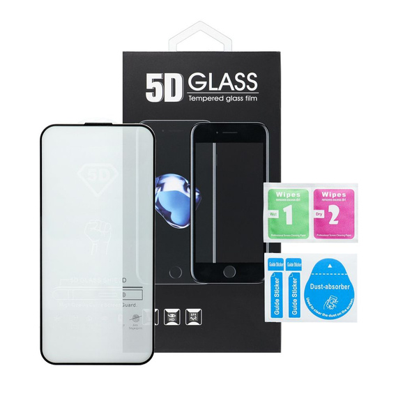 Μετριασμένο γυαλί 3D για iPhone 16, μαύρη