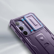 Θωρακισμένη θήκη για Samsung Galaxy S24 Plus, Dexnor Full Body (Two Frames), μωβ