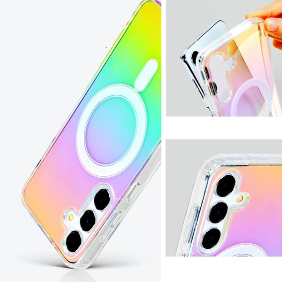 Θήκη για Samsung Galaxy A16, Fusion Hybrid, για MagSafe, πολύχρωμη + Γυαλί για την οθόνη