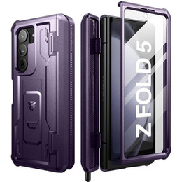 Θωρακισμένη θήκη για Samsung Galaxy Z Fold 5 5G, Dexnor Full Body S-Pen Slot, μωβ