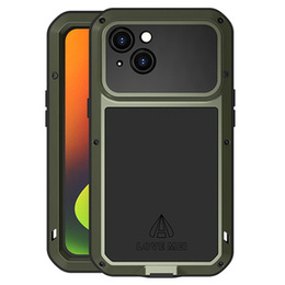 Love Mei Θήκη για iPhone 14, armored with glass, πράσινη