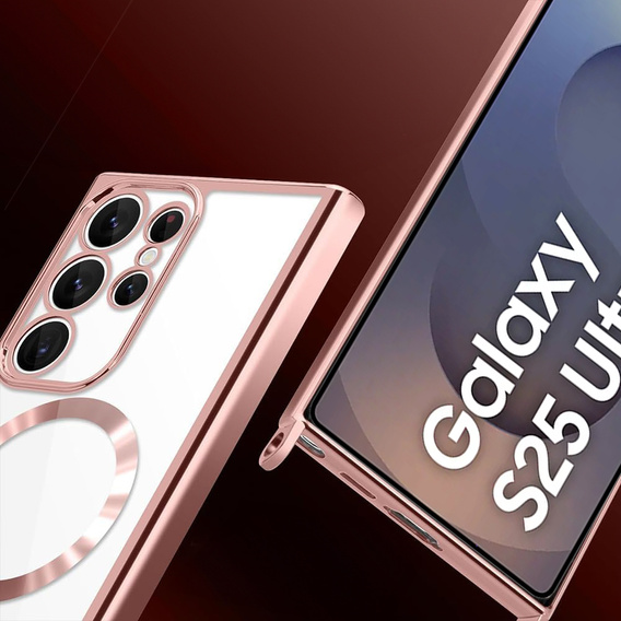 Θήκη για Samsung Galaxy S25 Ultra, Electro MagSafe, ροζ + κορδόνι