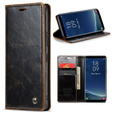 θήκη CASEME για Samsung Galaxy S8+ Plus, Waxy Textured, καφές