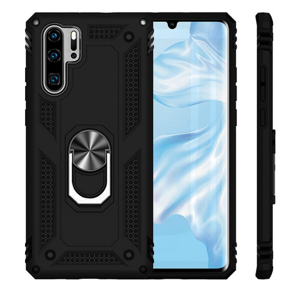 θωρακισμένη θήκη για Huawei P30 Pro, Nox Case Ring, μαύρη