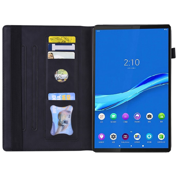 θήκη για Lenovo Tab M10 Plus 10.6 Gen 3 TB-125F TB-128F, Classic, με υποδοχή γραφίδας, μαύρη