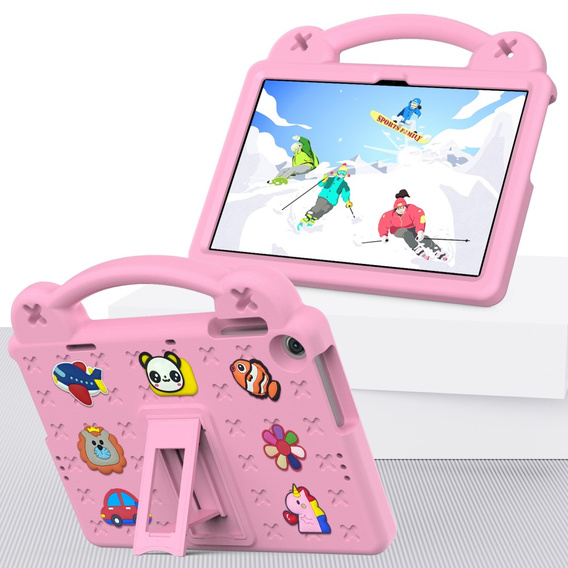 Παιδική θήκη για Lenovo Tab M10 10.1 Gen 3 TB-328FU/TB-328XU, Cute Patterns, με βάση, ροζ