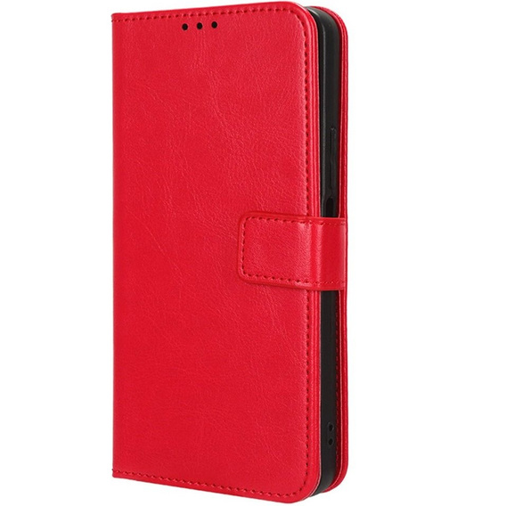 Θήκη με πτερύγιο για Honor 90 Lite 5G, Crazy Horse Wallet, κόκκινη