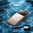 Θήκη για iPhone 17 Pro, αδιάβροχη IP68, SHELLBOX MagSafe, μαύρο