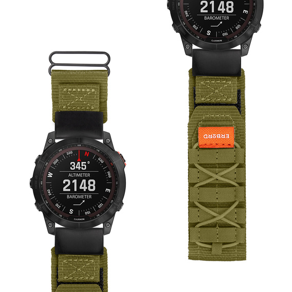 ERBORD Runner Quickfit Nylon Strap για Garmin Fenix 5X/6X/6X PRO/7X