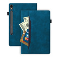 θήκη για Samsung Galaxy Tab S10 FE+ Plus, Classic, με υποδοχή γραφίδας, μπλε