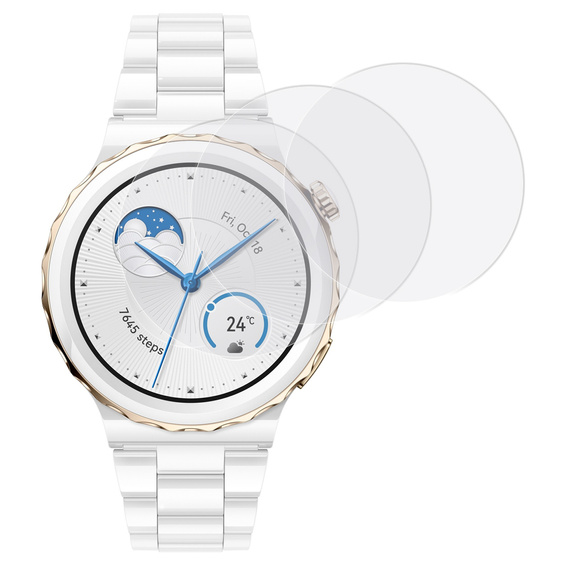 3x Φύλλο υδρογέλης ERBORD για Huawei Watch GT 3 Pro 43mm