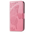 Θήκη με πτερύγιο για Oppo Reno8 T, Butterfly, ροζ