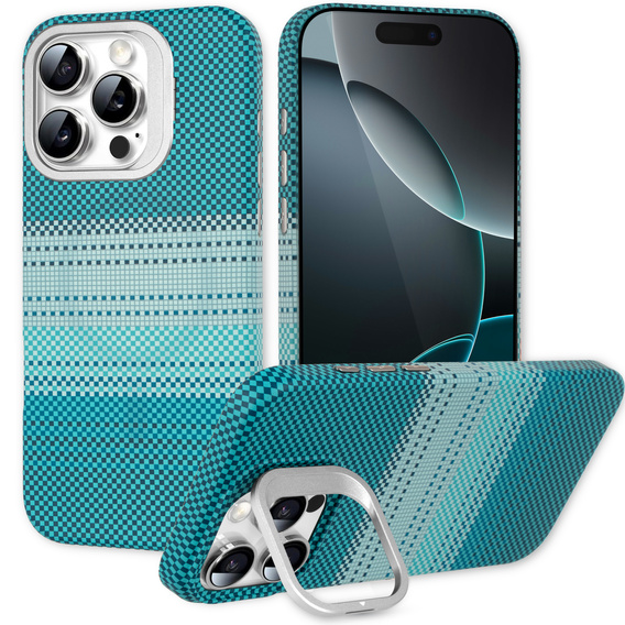 Θήκη για iPhone 16 Pro, Πλαίσιο Kickstand, για MagSafe, Moon Green