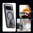 Υβριδική θήκη Fusion για Google Pixel 10 Pro XL, για MagSafe, με βάση στήριξης, μαύρο