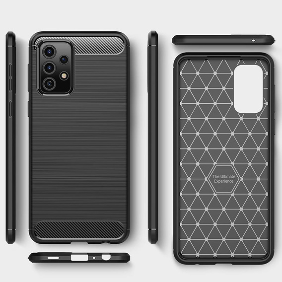 Θήκη για Samsung Galaxy A13 4G, Carbon, μαύρη