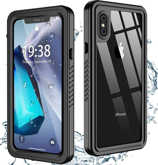 Αδιάβροχη θήκη IP68 για το iPhone X / XS, μαύρη