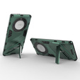 Θήκη για Honor Magic 5 Lite, Military kickstand, πράσινη