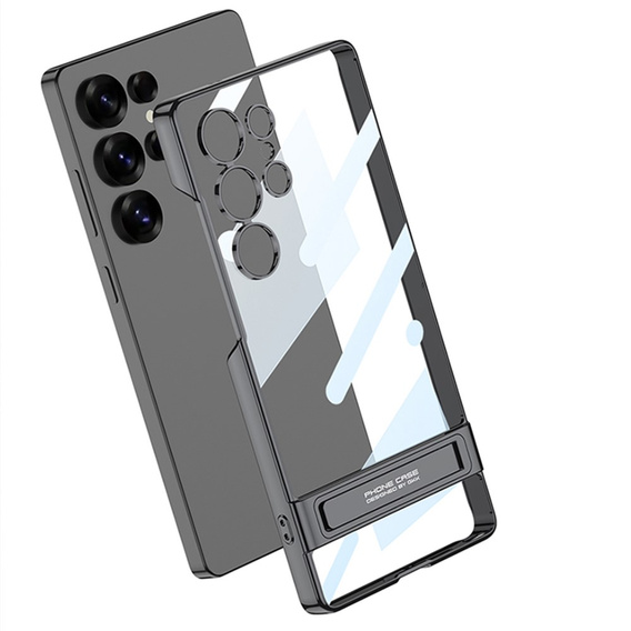 Θήκη για Samsung Galaxy S25 Ultra, GKK Kickstand Hard Case, μαύρη