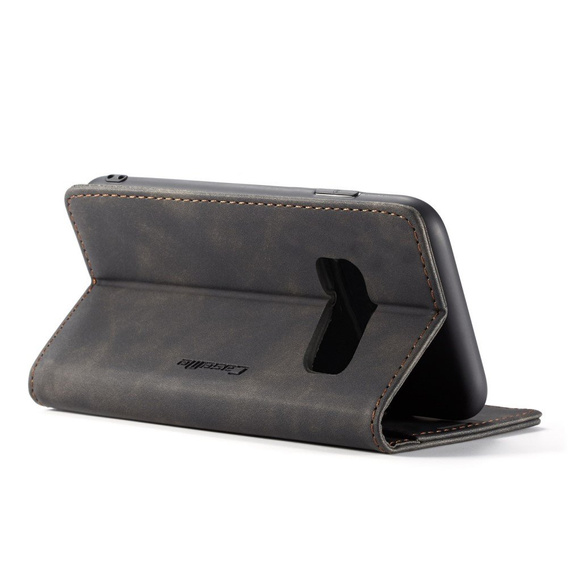 θήκη CASEME για Samsung Galaxy S10 Plus, Leather Wallet Case, μαύρη