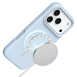 Θήκη σιλικόνης για iPhone 17 Pro, για MagSafe, αντικραδασμική, μπλε