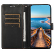 Θήκη με πτερύγιο για Realme 12 Pro 5G / 12 Pro+ 5G, Leather Line Wallet, μαύρη