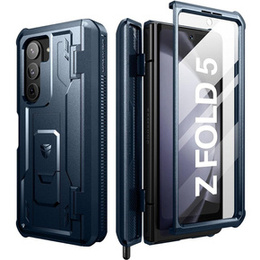 Θωρακισμένη θήκη για Samsung Galaxy Z Fold 5 5G, Dexnor Full Body S-Pen Slot, σκούρο μπλε
