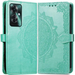 Θήκη με πτερύγιο για Oppo Reno 11F 5G, Mandala, πράσινη