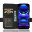 Θήκη με πτερύγιο για Xiaomi Redmi Note 12 5G / POCO X5 5G, Wallet Litchi Magnet, μαύρη