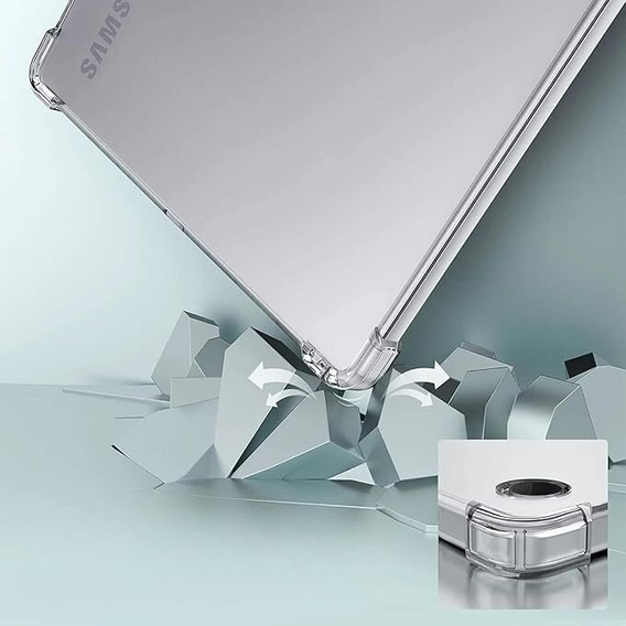 Θήκη για Samsung Galaxy Tab A9+, σιλικόνη, διαφανής