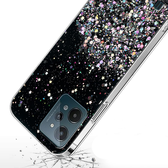 Θήκη για Realme C31, Glittery, μαύρη