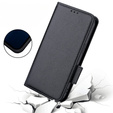 Θήκη με πτερύγιο για Ulefone Note 12P, Wallet Litchi Magnet, μαύρη