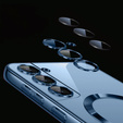 Θήκη για Samsung Galaxy S22, Electro MagSafe, σκούρο μπλε + Γυαλί για την οθόνη