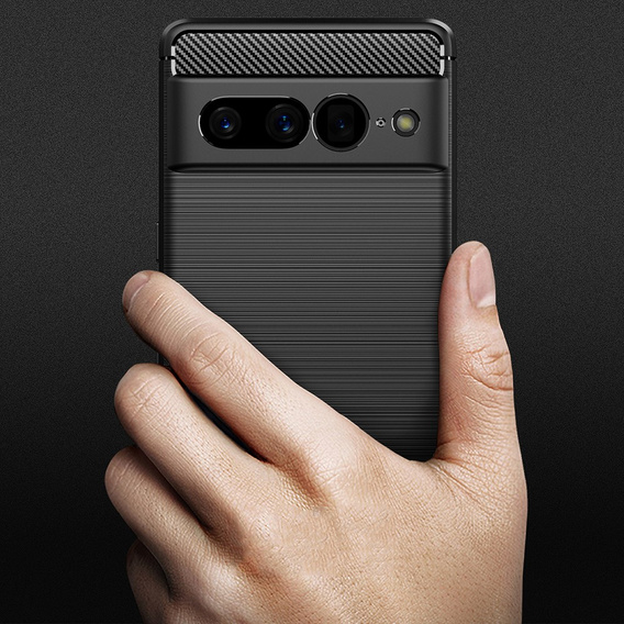 Θήκη για Google Pixel 7 Pro, Carbon, μαύρη