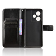 Θήκη με πτερύγιο για Realme GT 7 / 7T, Crazy Horse Wallet, μαύρη