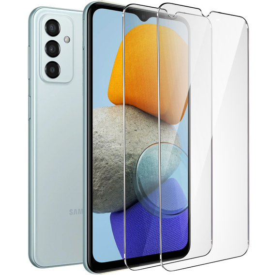 2x Μετριασμένο γυαλί για Samsung Galaxy M23 / M13, ERBORD 9H Hard Glass στην οθόνη
