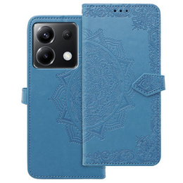 Θήκη με πτερύγιο για Xiaomi Poco X6 5G, Mandala, μπλε