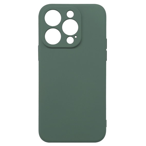 Θήκη για iPhone 15 Pro, Silicone Lite, πράσινη