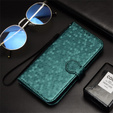 θήκη πτερύγιο για Realme C71, Wallet Rhombus, πράσινη