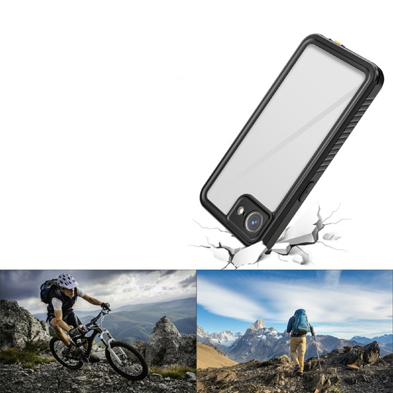 Αδιάβροχη θήκη IP68 για iPhone 16E, Redpepper, μαύρη