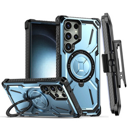 Θήκη για Samsung Galaxy S23 Ultra, Heavy Duty Ring Belt Clip, μπλε